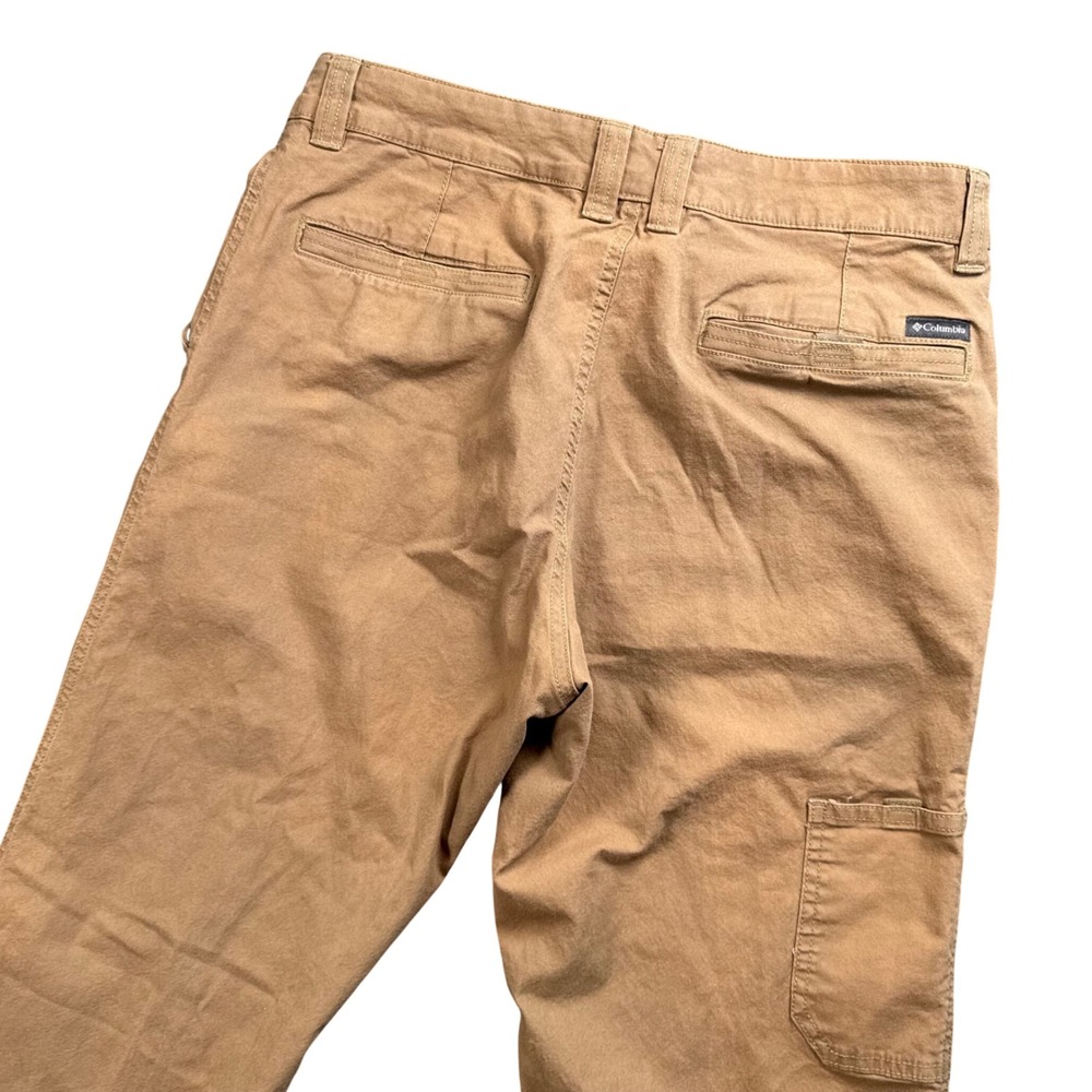Columbia Mens Utility Carpenter Pants Tan Brown Straight Leg‎ 33x31 Outdoor Work